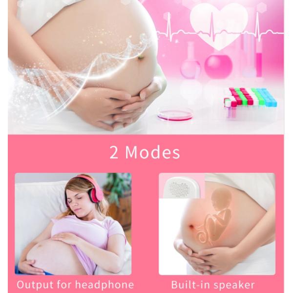 Fetal Doppler Baby Heartbeat fetal Detector Portable Ultrasound Heart Rate fetal Monitor