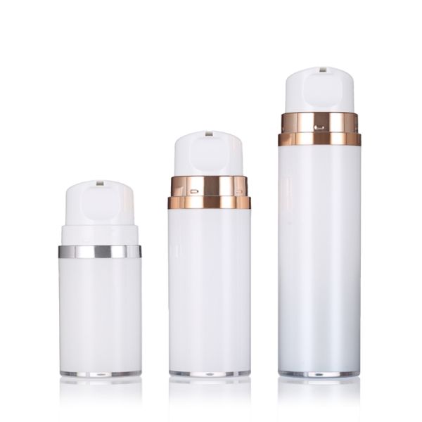 White Color Airless Lotion Bottle with Pump 80ml 120ml Luxury Lotion Bottles