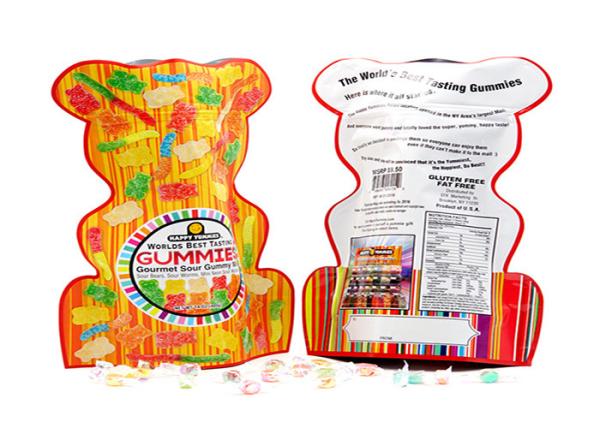 Three Sides Sealing Custom Shaped Bags Resealable Aluminium Foil Food Packing
