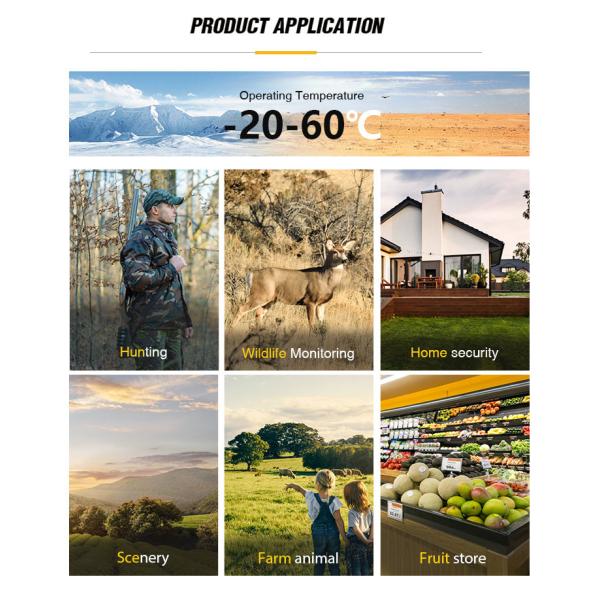 Juego de las cámaras 4K de la caza de 32MP Dual Lens HD ninguna cámara de la fauna del resplandor