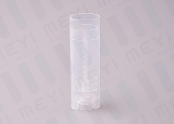 Tubos ovais transparentes do bálsamo de bordo, empacotamento bonito do bálsamo de bordo do tubo de 4.5g mini Eco 