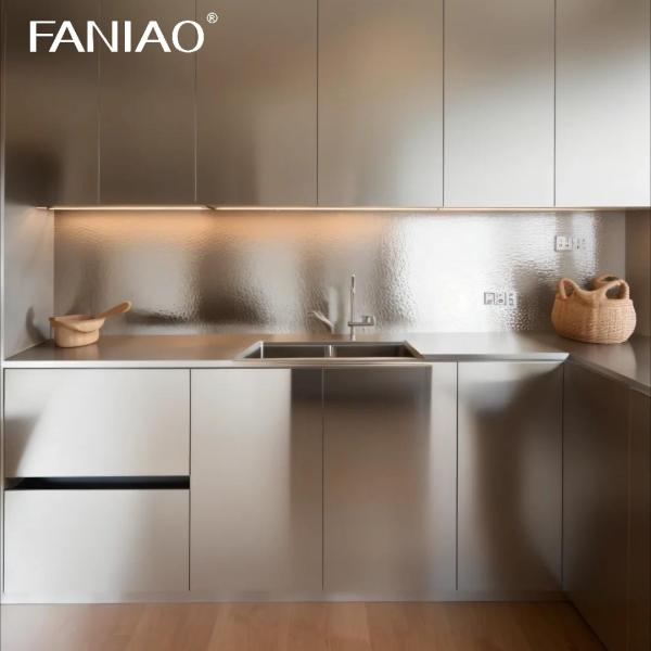 New Industrial Design Stainless Steel 304 Kitchen Cabinets Island With Sink And Faucet