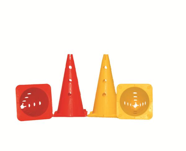 Exercícios ao ar livre Futebol de plástico Futebol cones Treinamento Agilidade Futebol disco Cone
