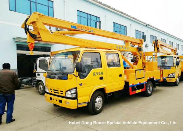 ISUZU 4x2 14-16M Aerial Platform Truck LHD EURO5 , Vehicle Mounted Work Platforms