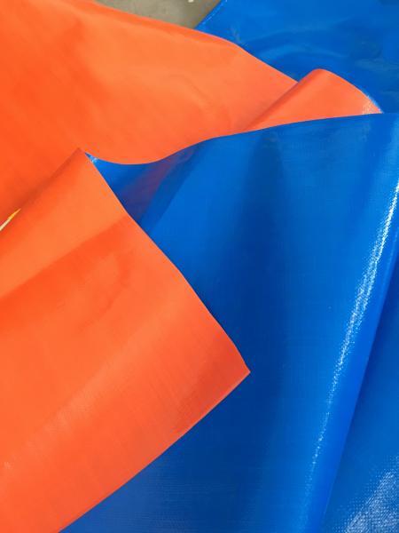 China Blue / Orange Plastic Poly Tarps / PE Tarpaulin