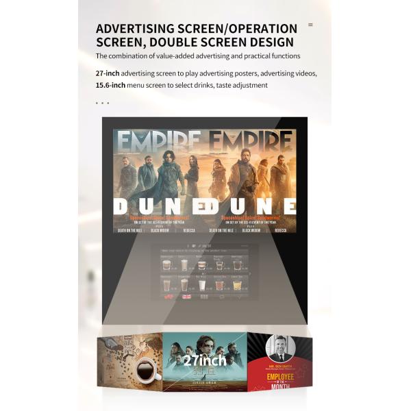 Машина для продажи кофе из нержавеющей стали для офиса