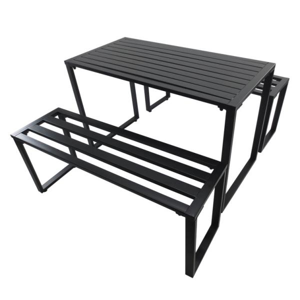 AJUNION Outdoor Furniture Set for Leisure Facilities Dining Tables Benches and Gardens