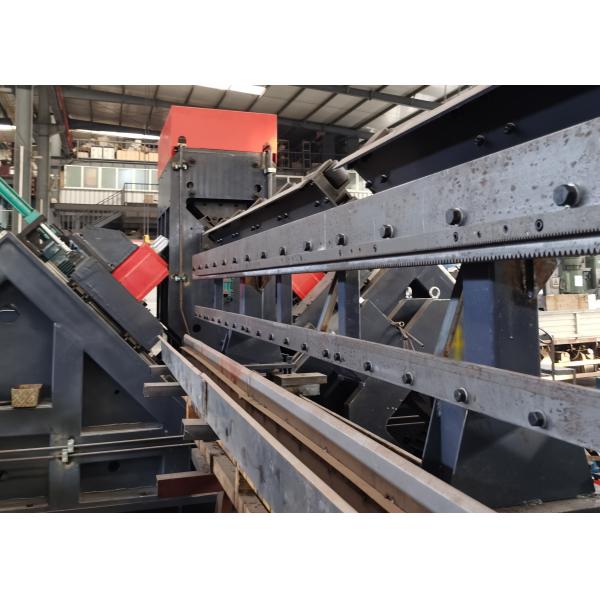 3 cuchillas en cada lado, máquina de línea angular CNC de alta eficiencia, cono BT40 del husillo de perforación