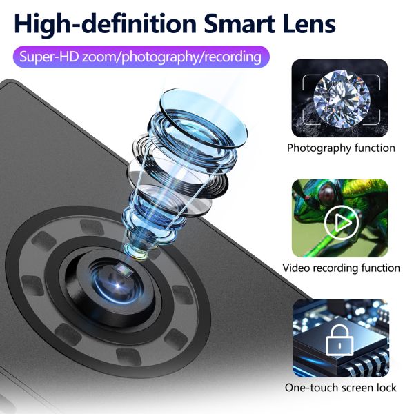Foldable Electronic Magnifier with 3.5-inch TFT Lens UV for Precision Inspection