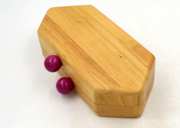 Handmade Vintage Wooden Clutch Bag Slim Timber Box Shaped For Dinner Party