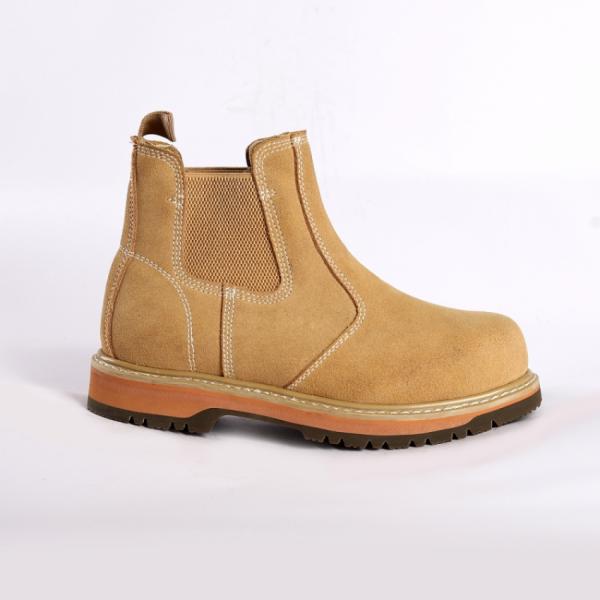 Unisex Goodyear Non Slip Shoes Nubuck Cow Leather Upper Gender Work Boots