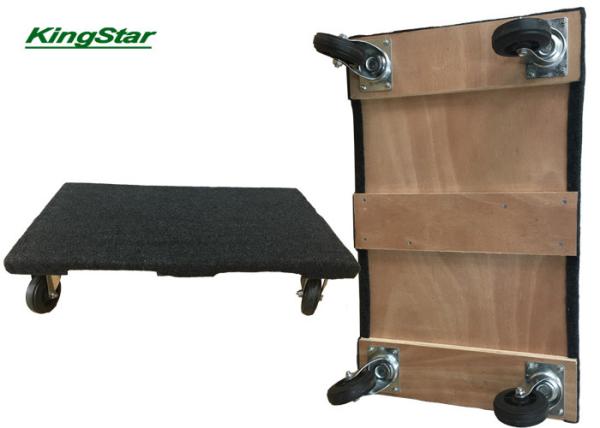 Carpeted heavy duty Wooden Furniture Dolly Mover Trolley lift 450kg Removal Trolley With Hard PVC Wheel 30x18 Inch