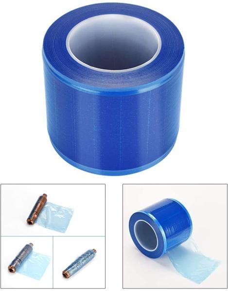 Filme dental azul transparente da barreira da borda não pegajosa para instrumentos Handheld dos equipamentos médicos