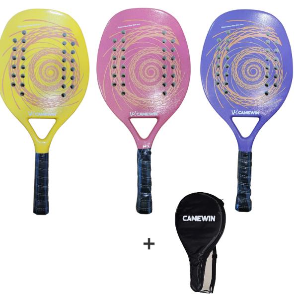 Beach Tennis Racket Full Carbon Professional Soft EVA Face Padel Tennis Racquet Adult Rackets