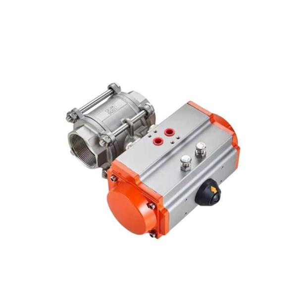 Q611F-16P 2 Way 3 PC Controle de ar válvula de esfera de atuador pneumático perfeito para industrial