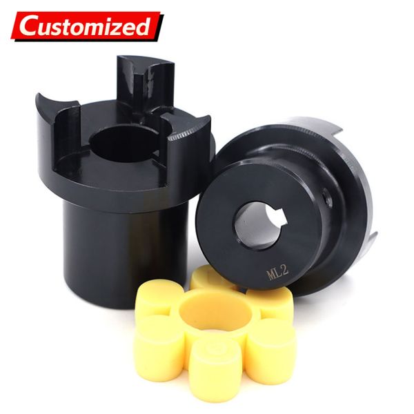 OEM Customized Five-Point Design Flexible Steel Rectangular Spline Shaft Coupling with Keyway Tapered Structure and 2000n-m Rated Torque