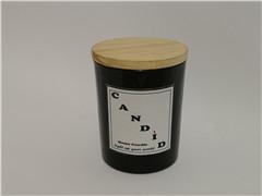 Home decor candle; black scented glass candle,luxury candle, unique candle