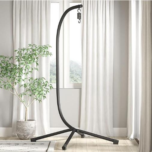 Black wirecutter Hammock Stand Sturdy Easy Assemble Includes Instructions