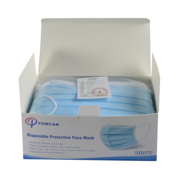 Non Woven 95% Fliter Antiflu Disposable Earloop Face Mask