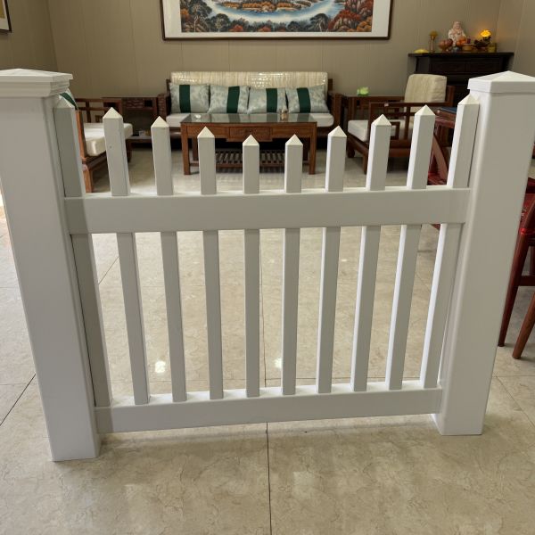 SMOOTH BURR FREE WHITE PVC PICKET YARD DIVIDER FENCE CHEAPER