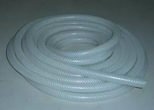 Tubería de la goma de silicona de la trenza del poliéster, categoría alimenticia flexible de la manguera del silicón sin el olor