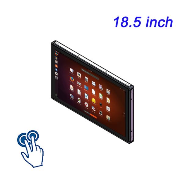 OEM Factory 18.5 Inch Capacitive Touch Screen Monitor Indoor Panel Mount Monitor With Vga Hdmi Dvi Input