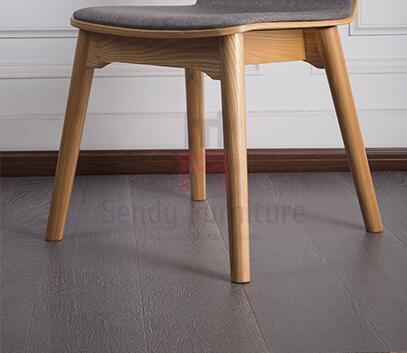 Стулья нордической ткани низкие задние деревянные обедая покрасили крытую коммерчески мебель