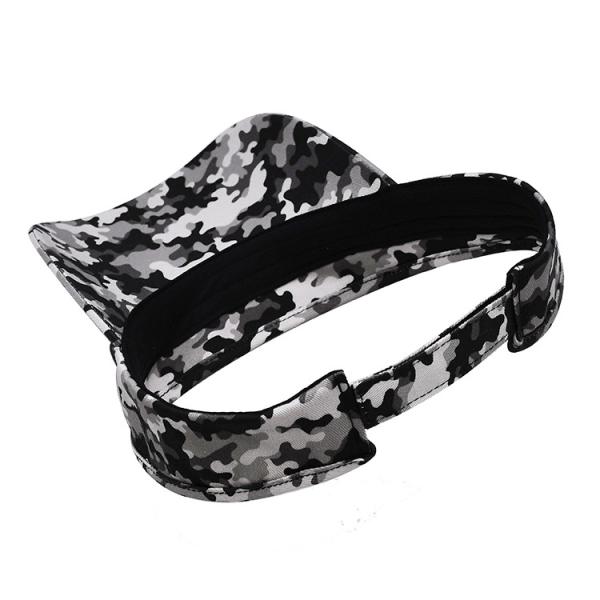 Chapéu da viseira de Fashional Sun do teste padrão da camuflagem para o verão e o corredor exterior