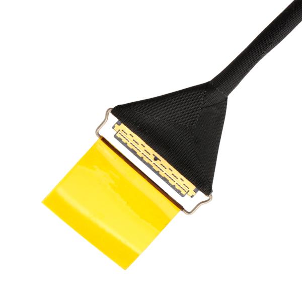 30-Pin LVDS Shielded Cable Assembly for LCD Displays, Blue UL10005 40AWG