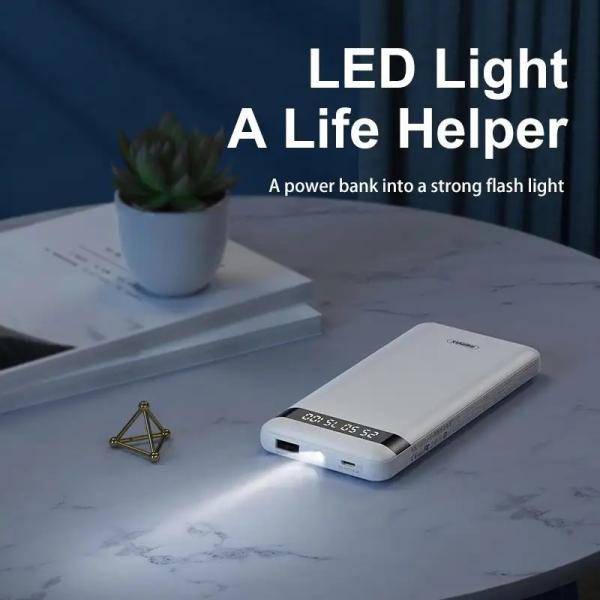 Power PD22.5W Built In Cable Power Bank Universal LED Indicator Lights Outdoor Charging