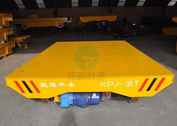 Rail Flatbed Transfer Cart 50T Paper Making Industry Automated Transfer Vehicle on Railways