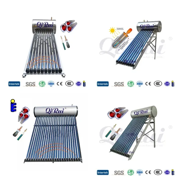 100L 150L 200L 300 Liter Pressurized Vacuum Tube Solar Hot Water Collector System