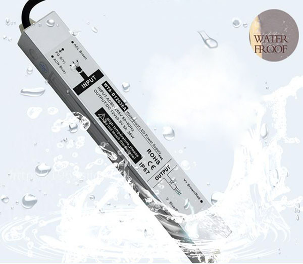 KooSion 12V3A 36W Waterproof Switching Mode Power Supply for LED strips&modules