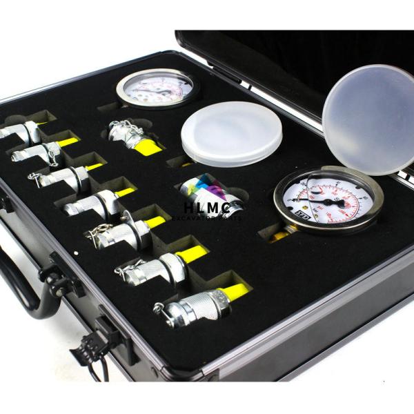 10Mpa 25Mpa Hydraulic Pressure Gauge Set , Excavator Diagnostic Test Kits