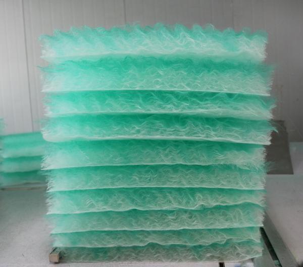 White And Green 1uM Paint Booth Intake Filters Roll Low Resistance