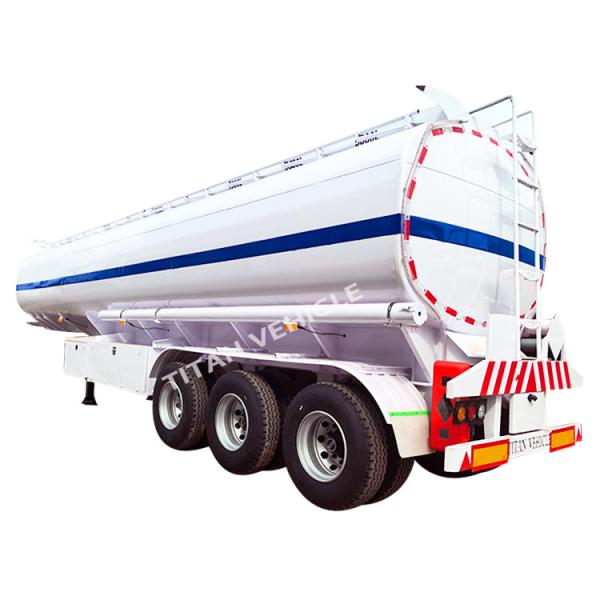 TITAN 3 Axle 42000 Liters Fuel Tank Semi Trailer Oil Diesel Fuel Tanker Trailer for Sale in Ghana