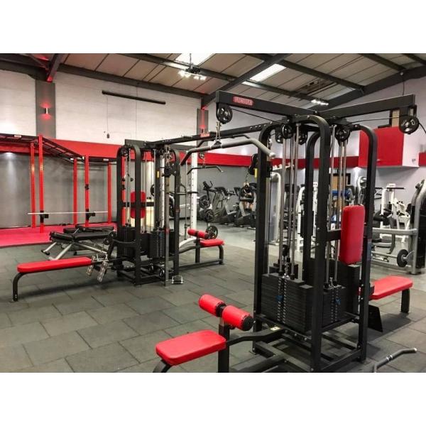 Indoor Gym Home 5 Station Multi Gym Power Rack Pull Up Machine with Steel Tube Q235