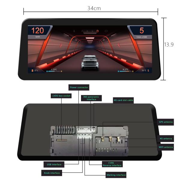 12.3inch Android 13 Qualcomm 680 8 Core Car Multimedia Player For BMW Series GPS Stereo With 3D UI Dual System