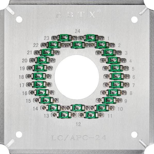LCAPC24 Optical Fiber Polishing Jig 24 Ports LC/APC Fiber Optic Patch Cord Connectors