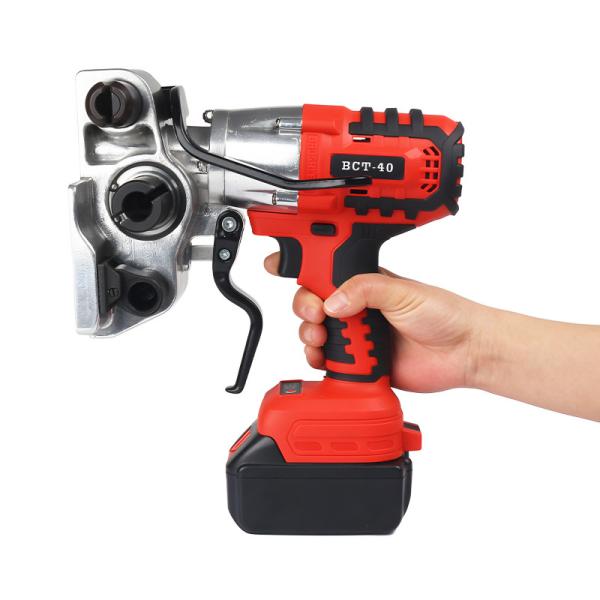 Máquina semiautomática para fijar bandas de cordón con batería