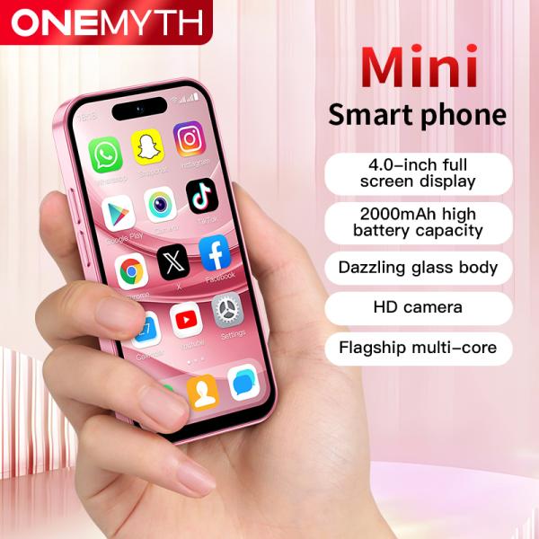 M17 Pro Mini Smartphone 4G Dual SIM 4.0'' HD Pantalla Completa 2000mAh 2GB+16GB Android 12 Play Store