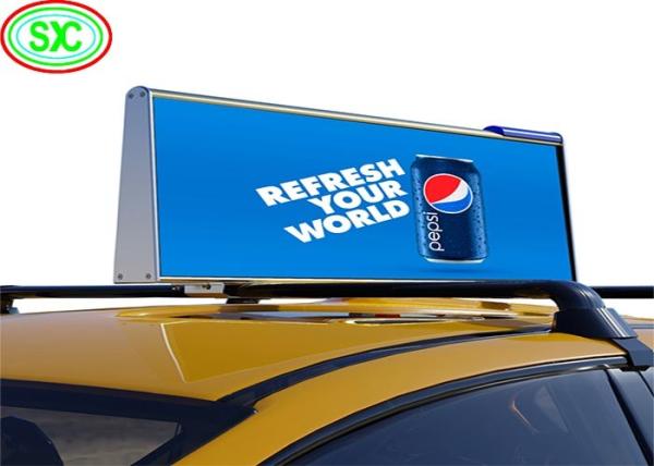 SMD2121 Personalizado P3 LED Taxi Top Screen Publicidade Pequeno Removível Fácil de Instalar