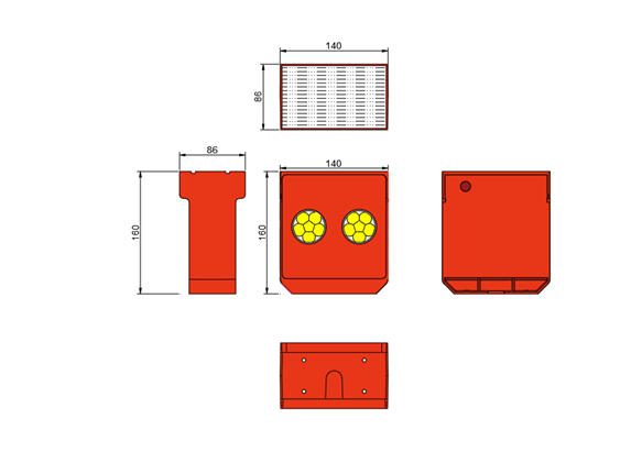 5V Solar Road Reflectors