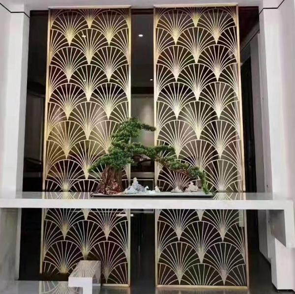 SS201 SS304 Metal Room Divider Stainless Steel For Restaurant