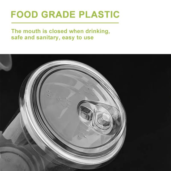 Disposable PET Plastic Cup Lids Clear Transparent For Coffee Yogurt Juice Tea