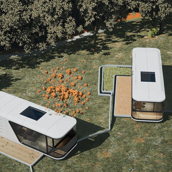 Fast Construed B5 Capsule Container Houses Hotels Steel Frame Sandwich Panel For Kitchen Bedroom Villa Office