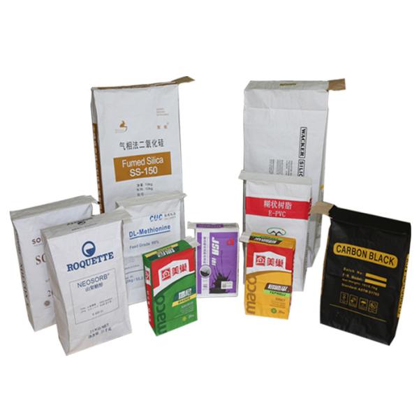 Промышленные сверхмощные бумажные мешки Крафт для прокатанного строительным материалом вкладыша ПЭ внутрь