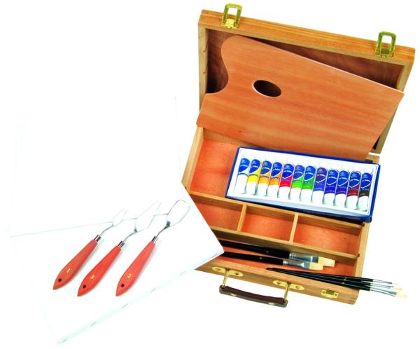 jogos de tiragem ajustados da arte acrílica das escovas de pintura 5pcs para a cor acrílica 12ml dos novatos 12pcs