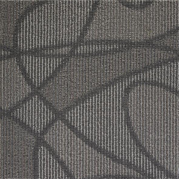 Modular Peel And Stick Indoor Outdoor Carpet Tiles / Black Commercial Carpet Tiles