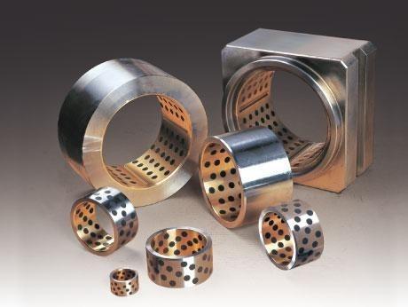 Durable Metal Bushing Sleeve , Steel Copper Inlaid Self Lubricating Bushing